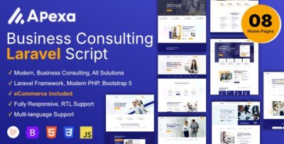 Apexa - Multi-Purpose Business Consulting Laravel Script - NULLED v1.0.6