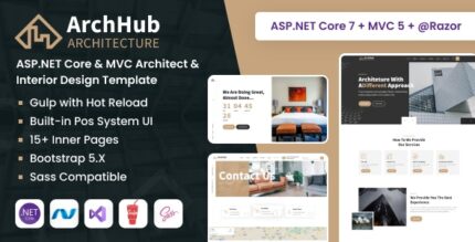 ArchHub - ASP.NET Core & MVC Architecture & Interior Design Template