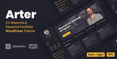 Arter - Resume WordPress Theme v1.8.4