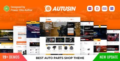 Autusin - Auto Parts & Car Accessories Shop Elementor WooCommerce WordPress Theme v2.8.5