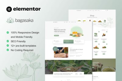 Bagasaka - Ayurveda Treatment & WooCommerce Store Elementor Pro Template Kit