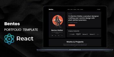 Bentos - Personal Portfolio React Template