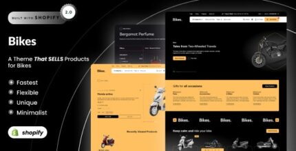 Bikes - Sleek Bike Accessories Shop Shopify 2.0 Theme