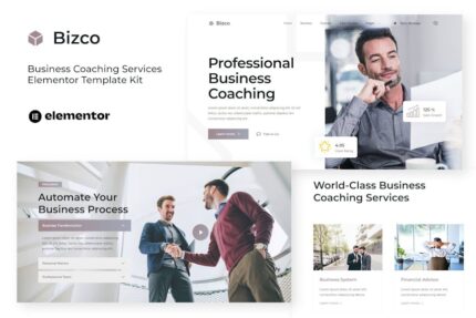 Bizco - Business Coaching Elementor Template Kit