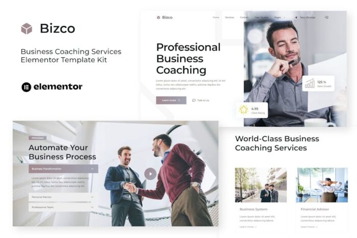 Bizco - Business Coaching Elementor Template Kit