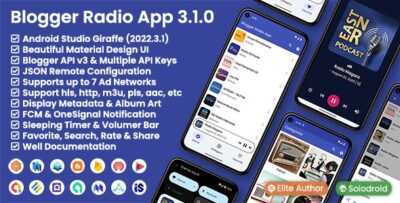 Blogger Radio App - Blogger API v3.1.0