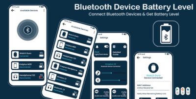 Bluetooth Device Battery Level - HeadSet - Bluetooth Devices and Pair - Bluetooth Notification