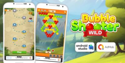 Bubble Shooter Wild - Bubble Shooter Game Android Studio Project with AdMob Ads + Ready to Publish