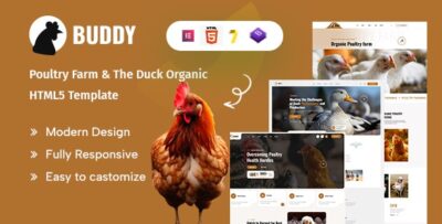 Buddy - Poultry Farm & The Duck Organic HTML5 Template