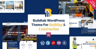 BuildTab – Construction Firm WordPress Theme V2.4