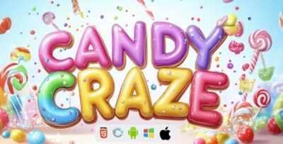 Candy Craze - HTML5 Game (Construct 3) + Admob