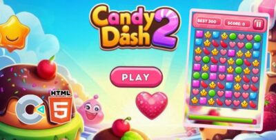 Candy Dash 2 - HTML5 Game