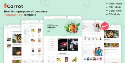 Carrot - Multipurpose eCommerce Tailwind CSS Template