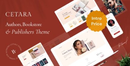 Cetara - Beautiful WordPress Theme for Authors v2.0