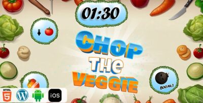 Chop The Veggie - HTML5 Construct3 Game