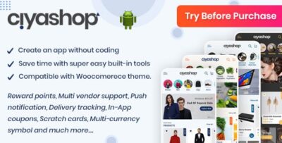 CiyaShop - Native Android Application based on WooCommerce v5.15