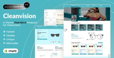 Cleanvision - Sunglasses Store Shopify 2.0 Responsive Theme