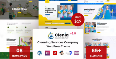 Clenia - Cleaning Services WordPress Theme V1.0.1
