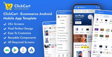 ClickCart - eCommerce Android Mobile App Template