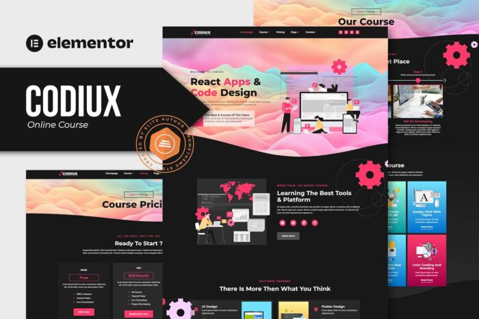 Codiux - Online Course Elementor Template Kit