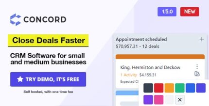 Concord - Deals Management CRM v1.5.0