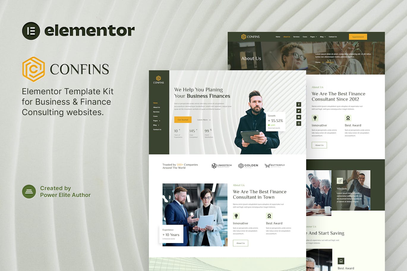Confins - Business & Finance Consulting Elementor Template Kit Confins - Business & Finance Consulting Elementor Template Kit