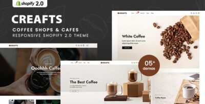 Creafts - Coffee Shops & Cafes Shopify 2.0 Theme