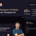 Crevidy - UI UX Designer Portfolio Elementor Pro Template Kit