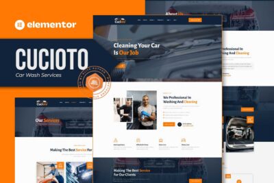 Cucioto - Car Wash Services Elementor Template Kit