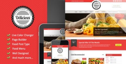 Delicieux - Restaurant Wordpress Theme v1.3.4