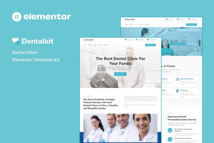 Dentistkit - Dental Clinic Elementor Template Kit