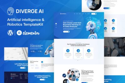 Diverge AI Robotics Elementor Template Kit