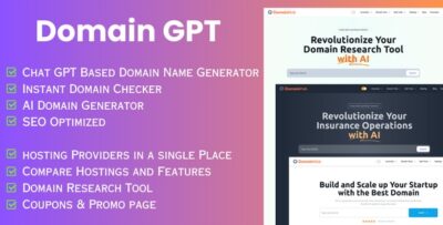 Domain GPT - AI Domain Name Generator - Domain Tools - 9 August 2024