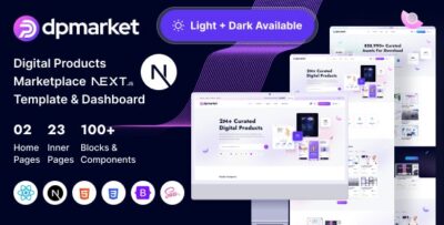 DpMarket – Digital Marketplace Multi-Vendor Next js Template