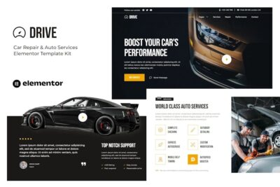 Drive - Car Repair & Auto Service Elementor Template Kit