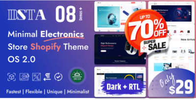 Dsta - Minimal Electronics Store Shopify Theme OS 2.0