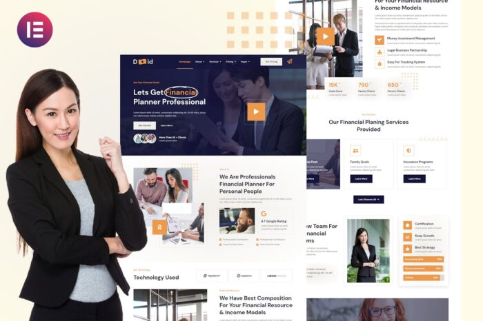 Duid - Personal Financial Consultant Service Elementor Template Kit