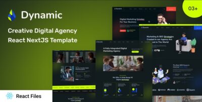 Dynamic - Creative Digital Agency React NextJS Template