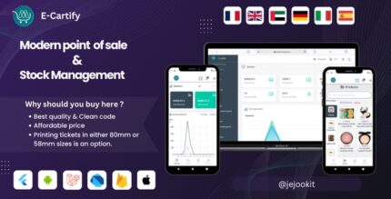 E-Cartify - Flutter Modern Point of Sale - Flutter Stock Management in Laravel + Flutter