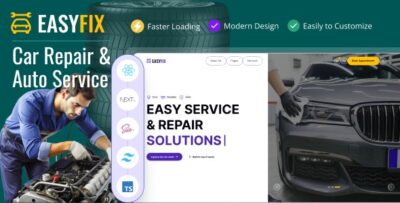 EasyFix - Car Repair & Auto Service React NEXT JS Template