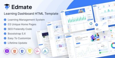 Edmate - Learning Dashboard HTML Template