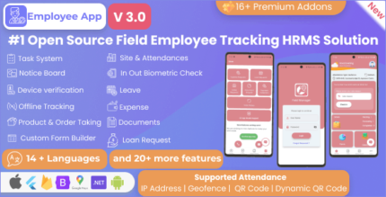 Employee App for Field Manager SaaS & non SaaS Employee GPS tracking application Flutter