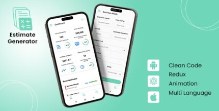 Estimate Generator - Quotation Generator Online Estimate React Native iOSAndroid App Template