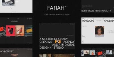 Farah - AJAX Creative Portfolio WordPress Theme