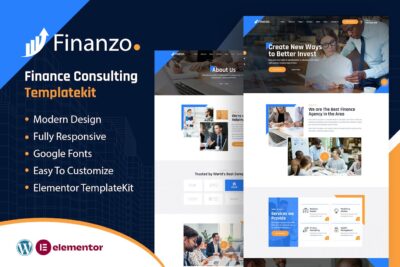 Finanzo Finance Consulting Elementor Template Kit