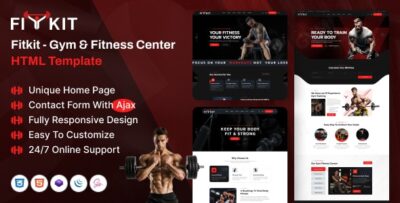 Fitkit - Gym & Fitness Centre HTML Template