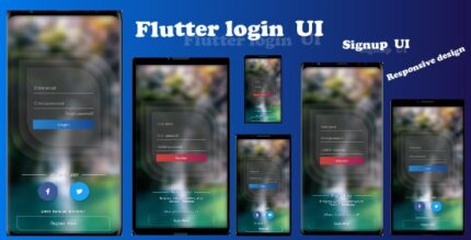 Flutter Login and Signup UI -responsive template -beautiful design v1.0