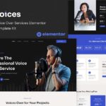 Foices - Voice Over Services Elementor Template Kit