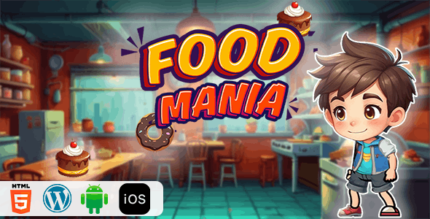 Food Mania - HTML5 Construct3 Game