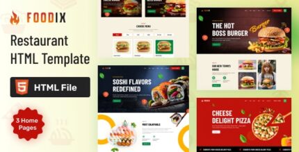 Foodix - Fast Foods & Restaurants HTML Template